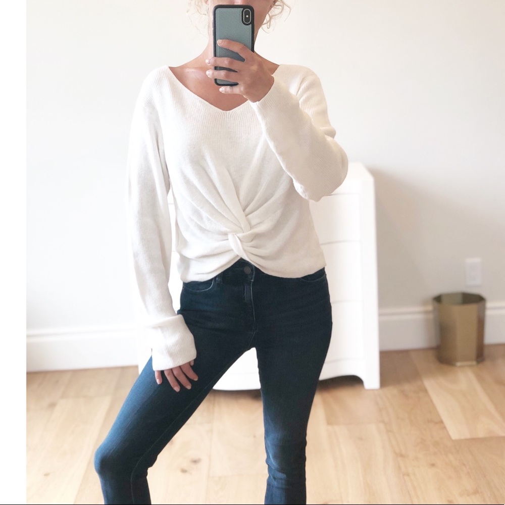 WESTLAKE Long Sleeve Twist Knot Sweater - Picture 3 of 6